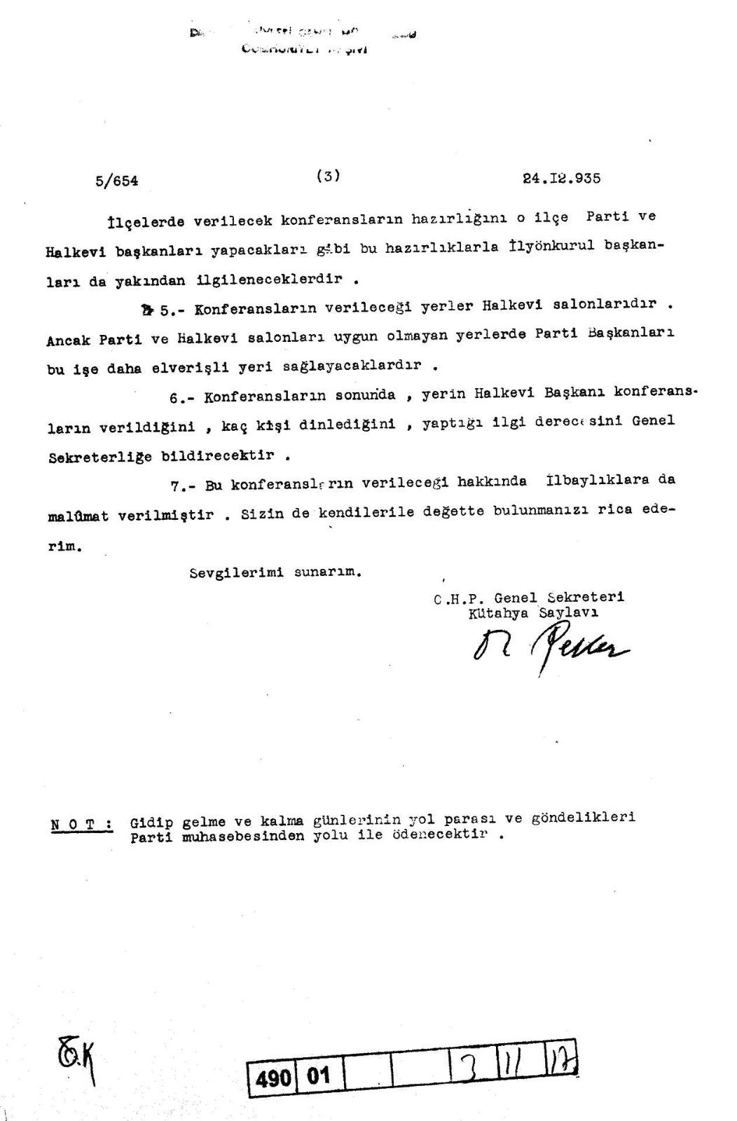 CHP'nin İnkılap ve İstiklal Konulu Konferansı